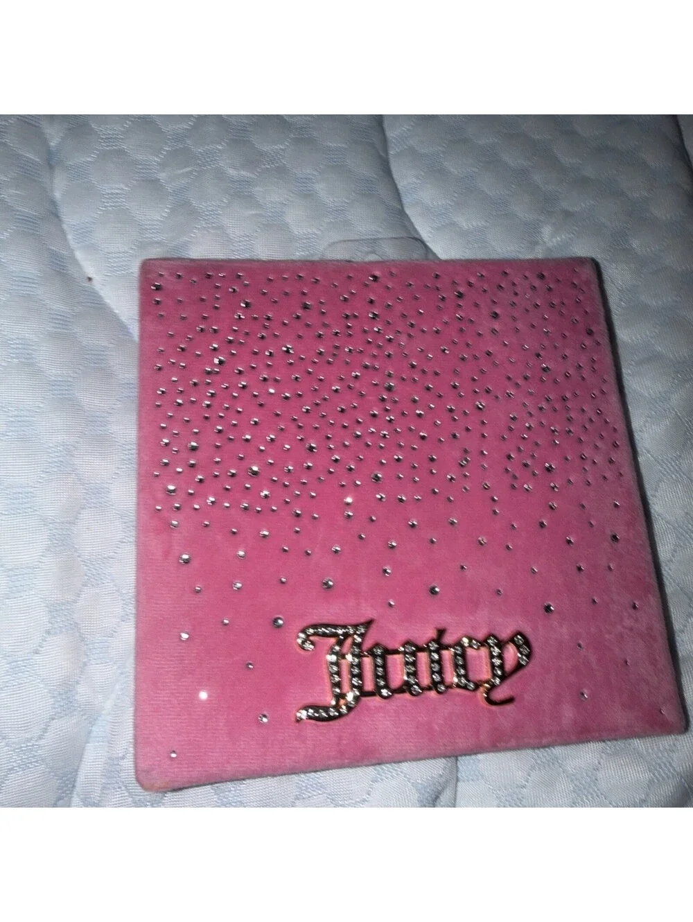 Juicy Couture Rhinestone Eyeshadow Palette Mirror Pink Makeup Collector Gift